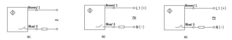 Wiring diagram of ring type proximity sensor